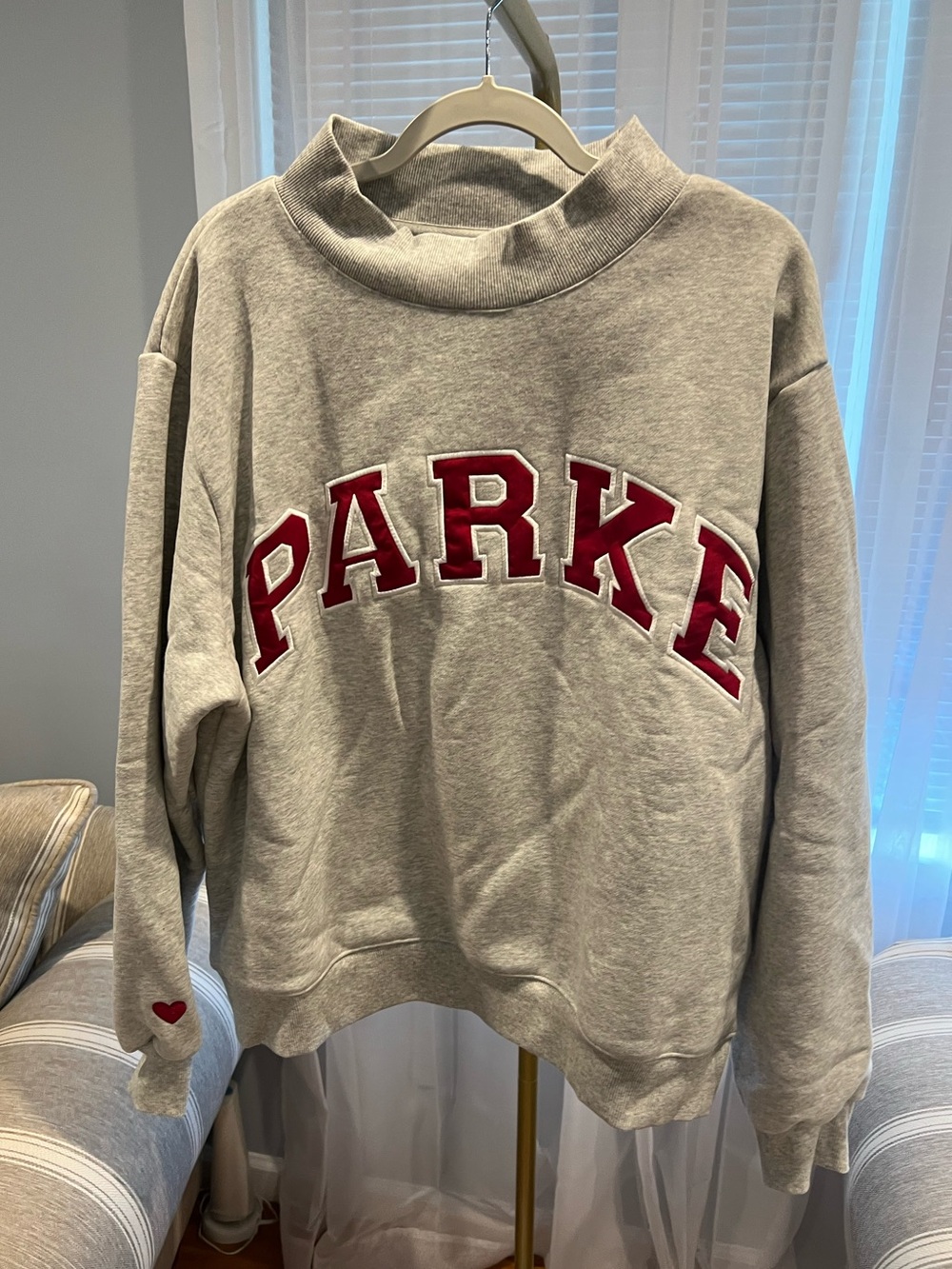 NWT PARKE VARSITY MOCKNECK